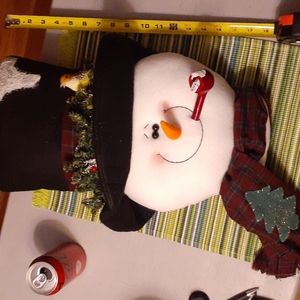 Light up, and musical Snowman  Christmas hanging Decoration.